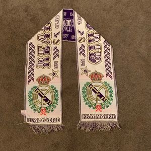 Vintage Real Madrid soccer scarf